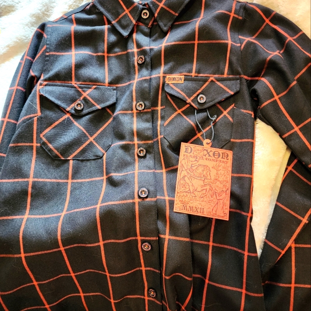 DIXXON "Hallow" flannel shirt Womens sz. Small Halloween 🎃